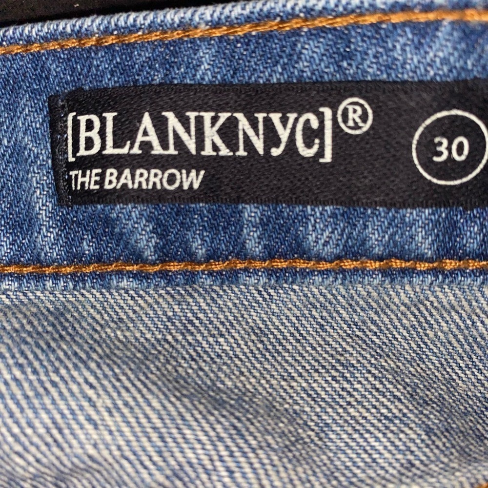 BARROW BlankNYC blue jean Vintage High Rise distressed shorts Women 30 NWT $78 - Picture 4 of 7